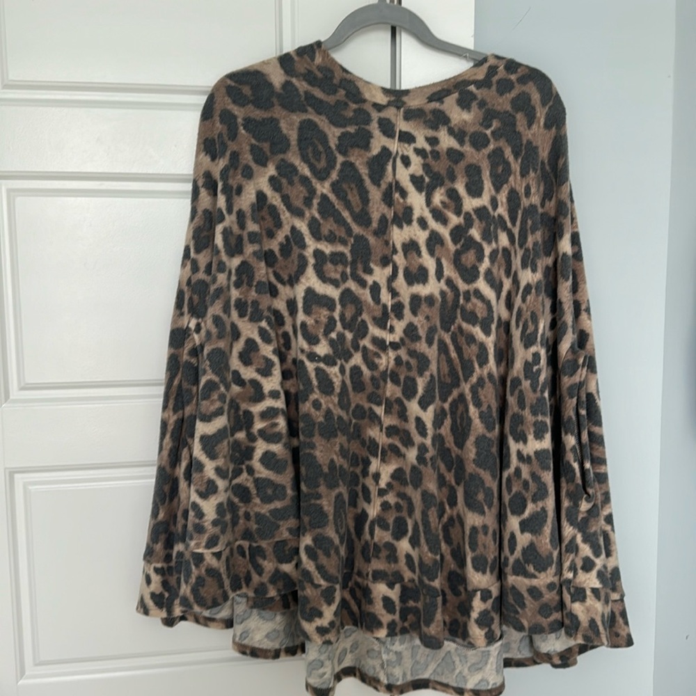 Leopard Print Cape - Size Small - worn once